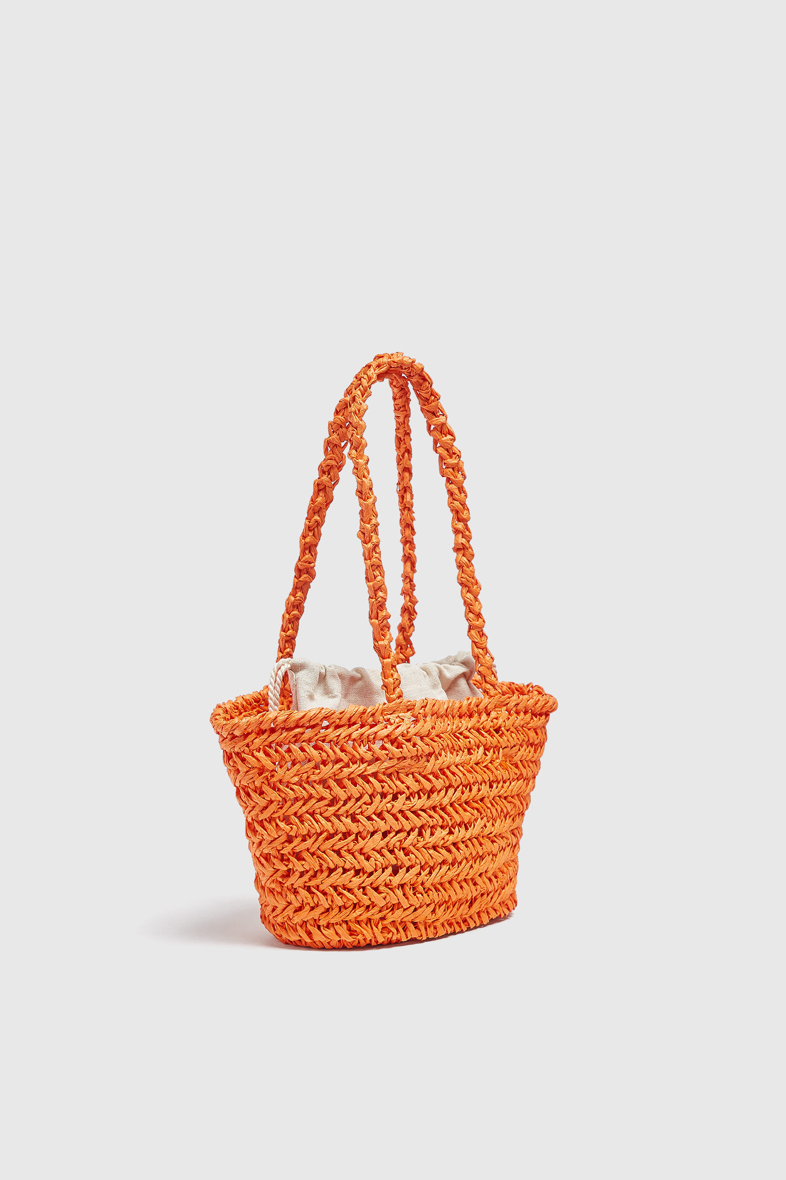 Mini capazo papel - PULL\u0026BEAR