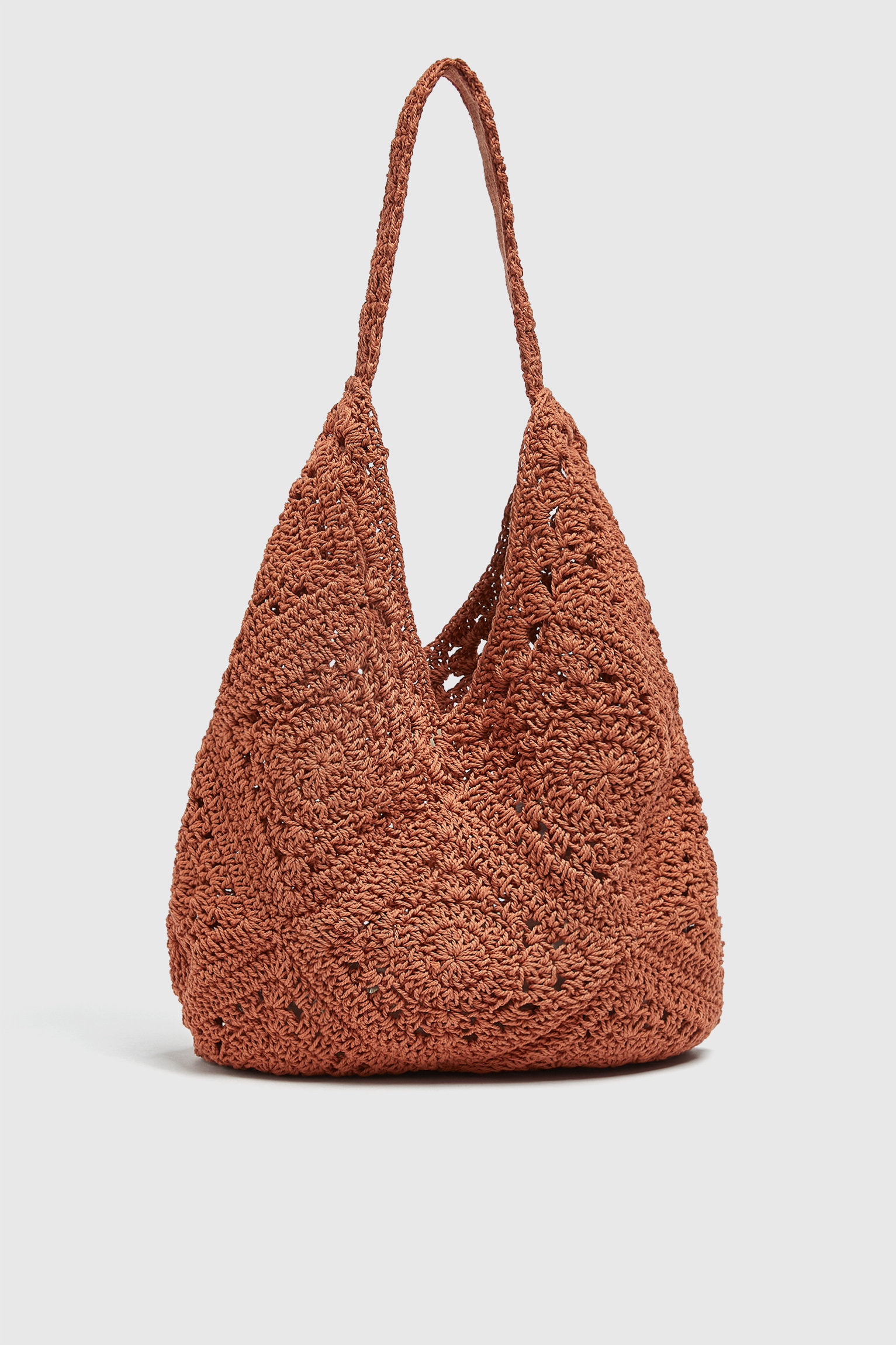 Bolso shopper crochet - PULL\u0026BEAR