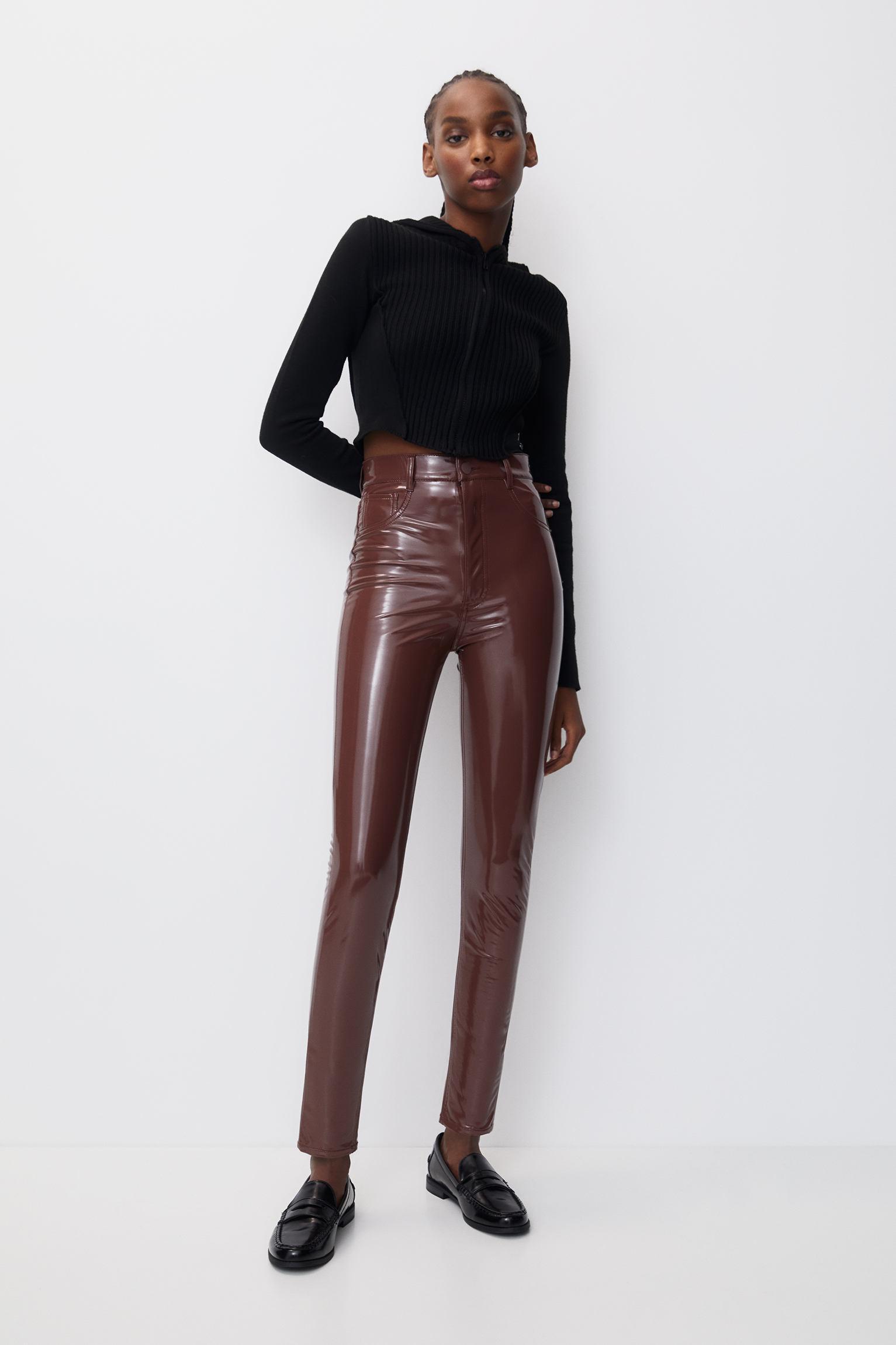 High-waist skinny trousers - Woman | Mango Canada