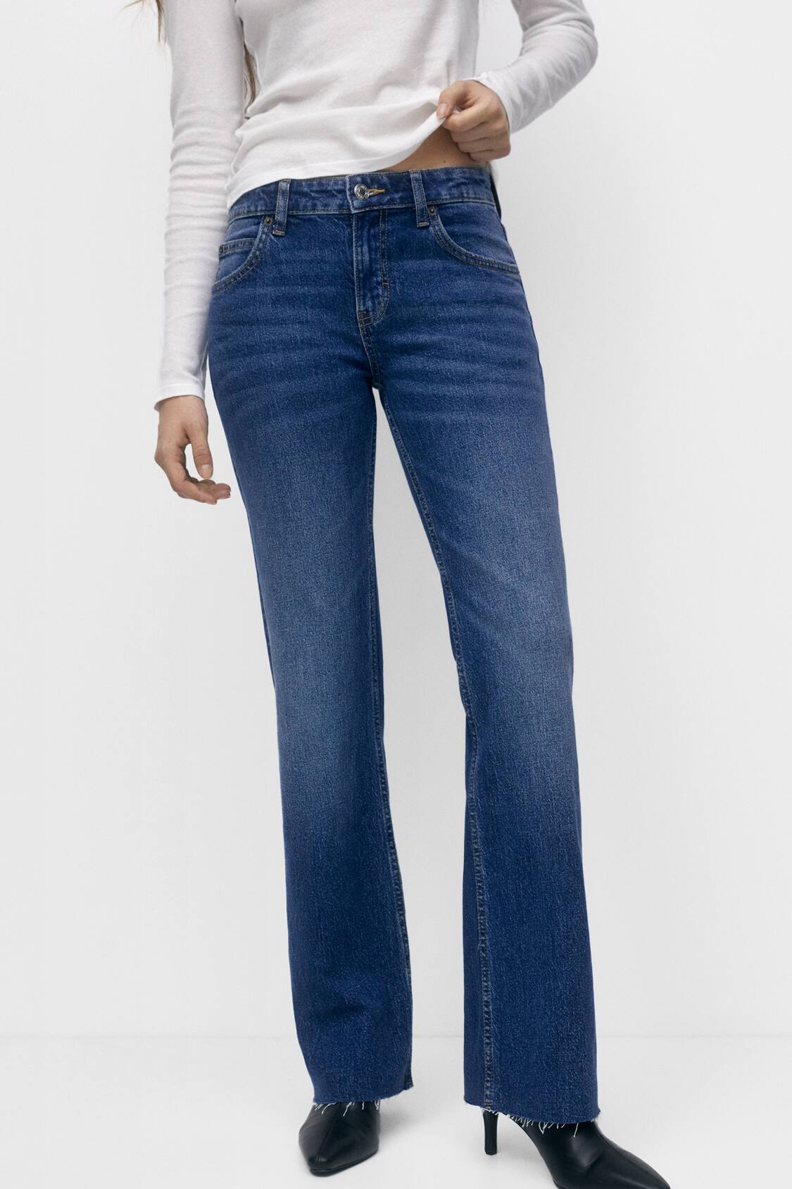 Low waist boot-cut jeans - PULL&BEAR