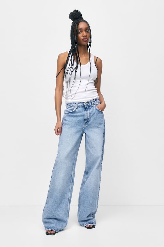 Del Norte Auckland tanque Wide-leg Jeans | Pull&Bear