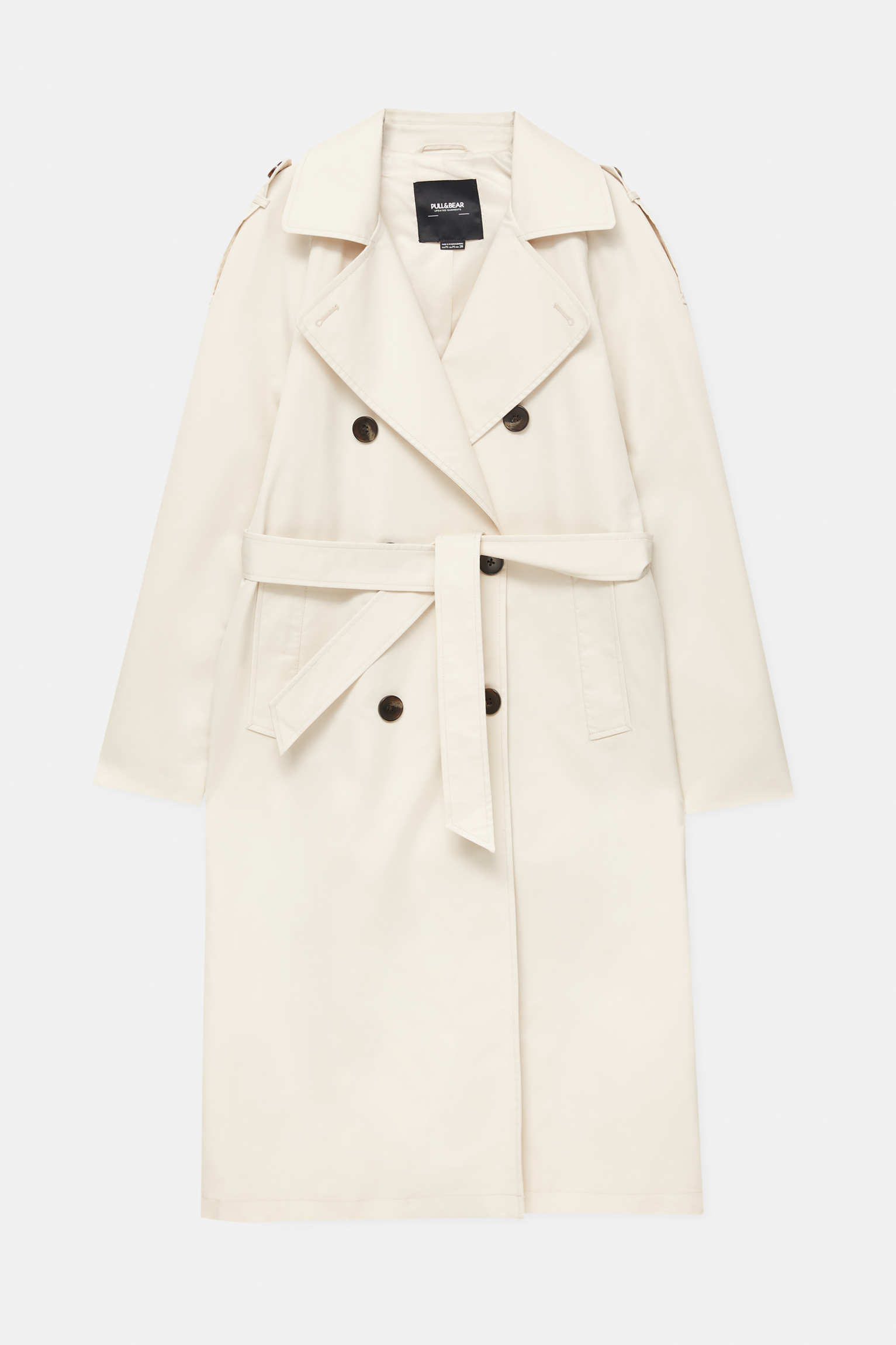 Belted trench coat - pull&bear