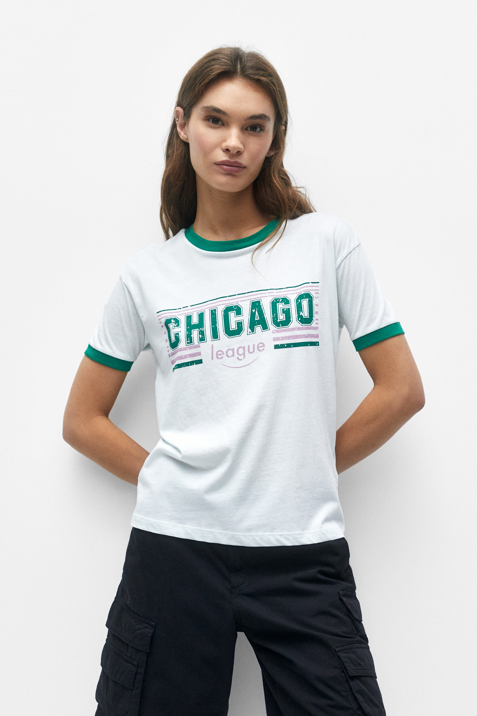 Short sleeve city T-shirt - pull&bear