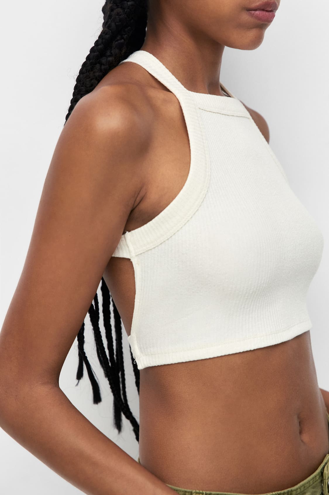 Halter top with crossover back - PULL&BEAR