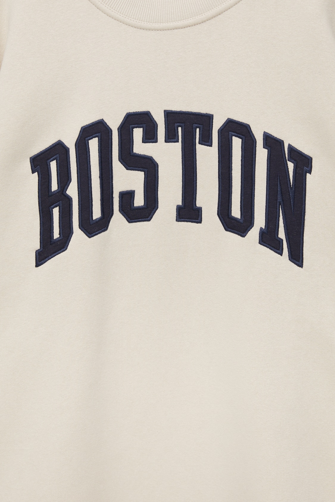 Boston Varsity Style Pink with White Text T-Shirt