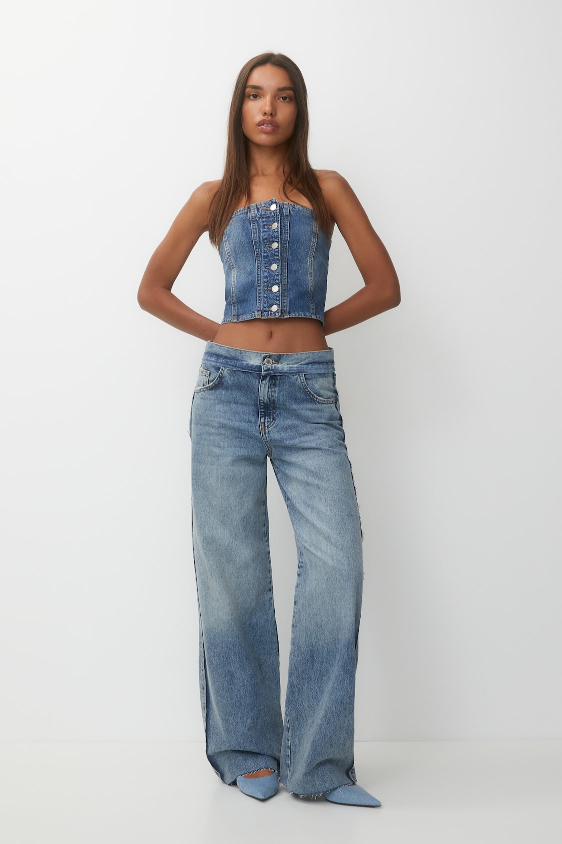 Baggy jeans with seam details - PULL&BEAR