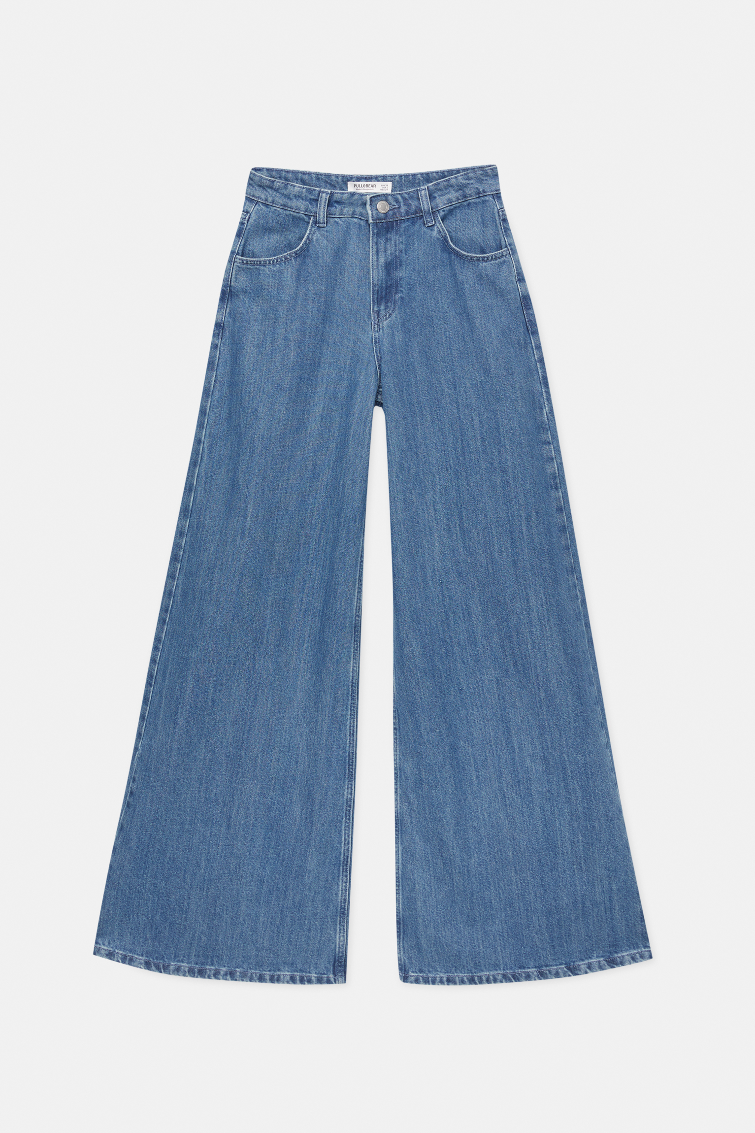 Mid-rise palazzo jeans - PULL&BEAR