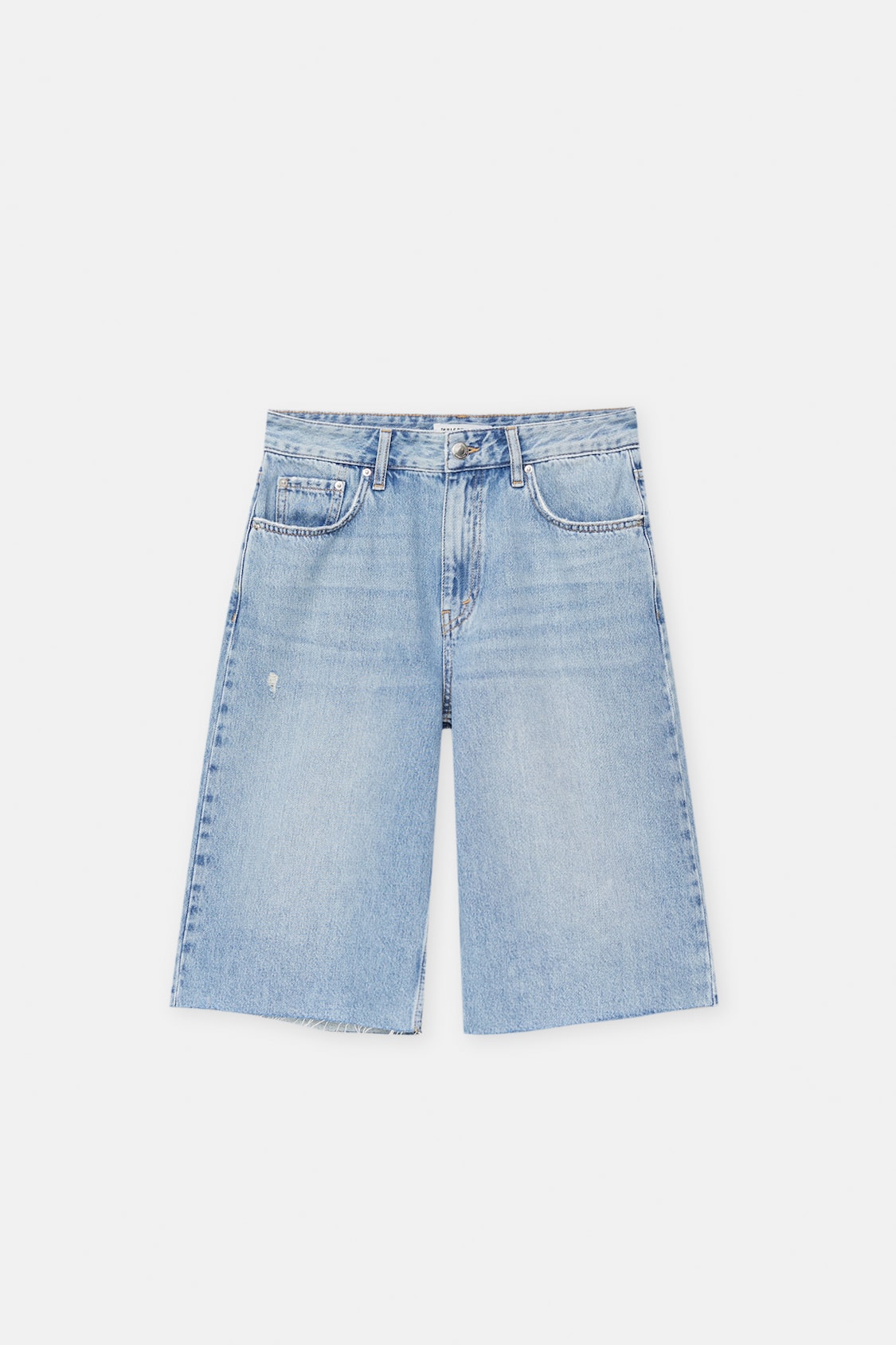 Men - Blue Regular Denim Shorts - Size: 34s - H&M