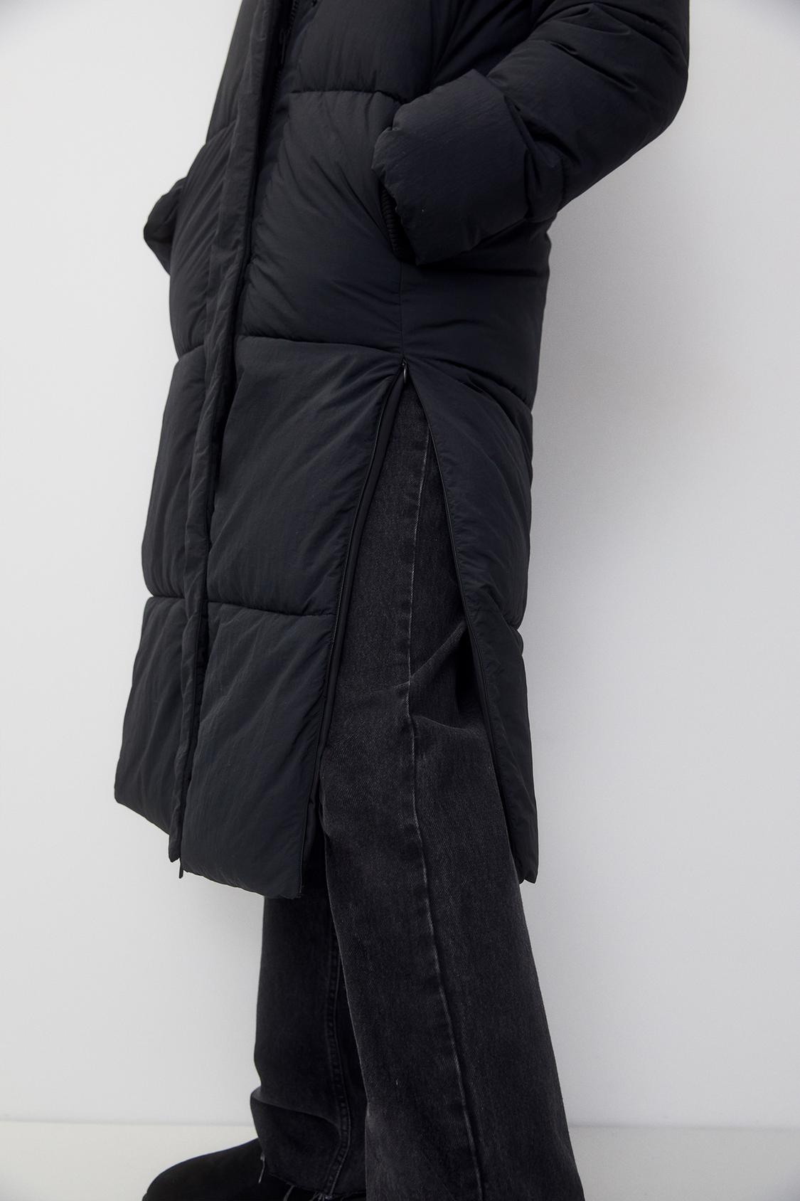 Extra-long quilted coat - PULL&BEAR