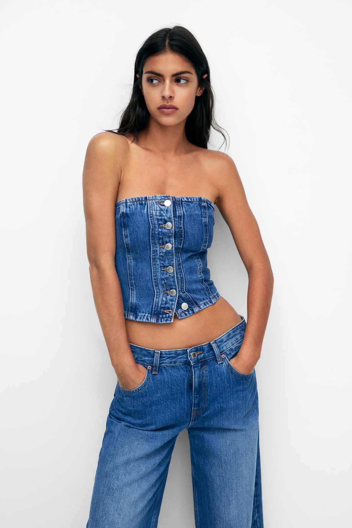 Strappy Corset Top by Pull&Bear Online, THE ICONIC