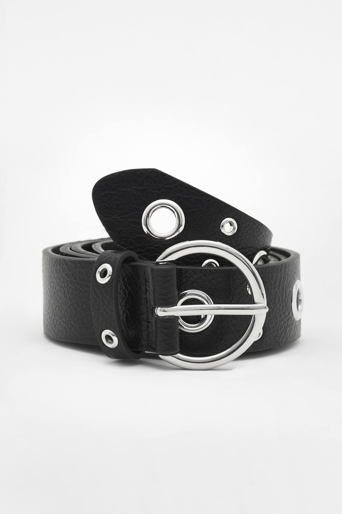 Pull&Bear Women's Faux Leather Belt with Buckle