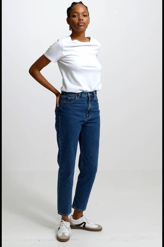 Jeans Mom Fit de Mujer |