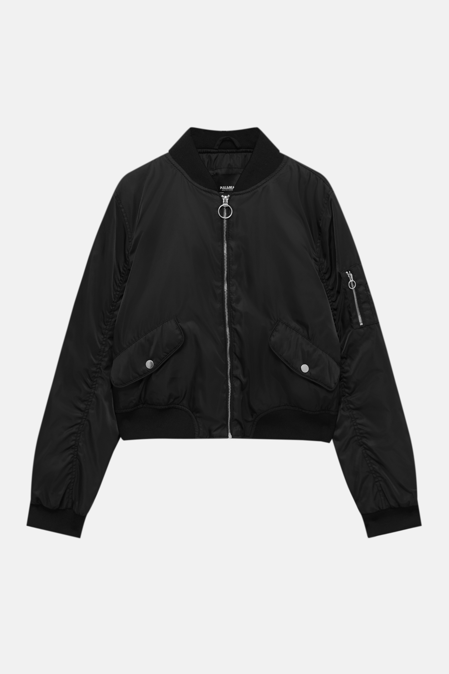 Lightweight fabric bomber jacket