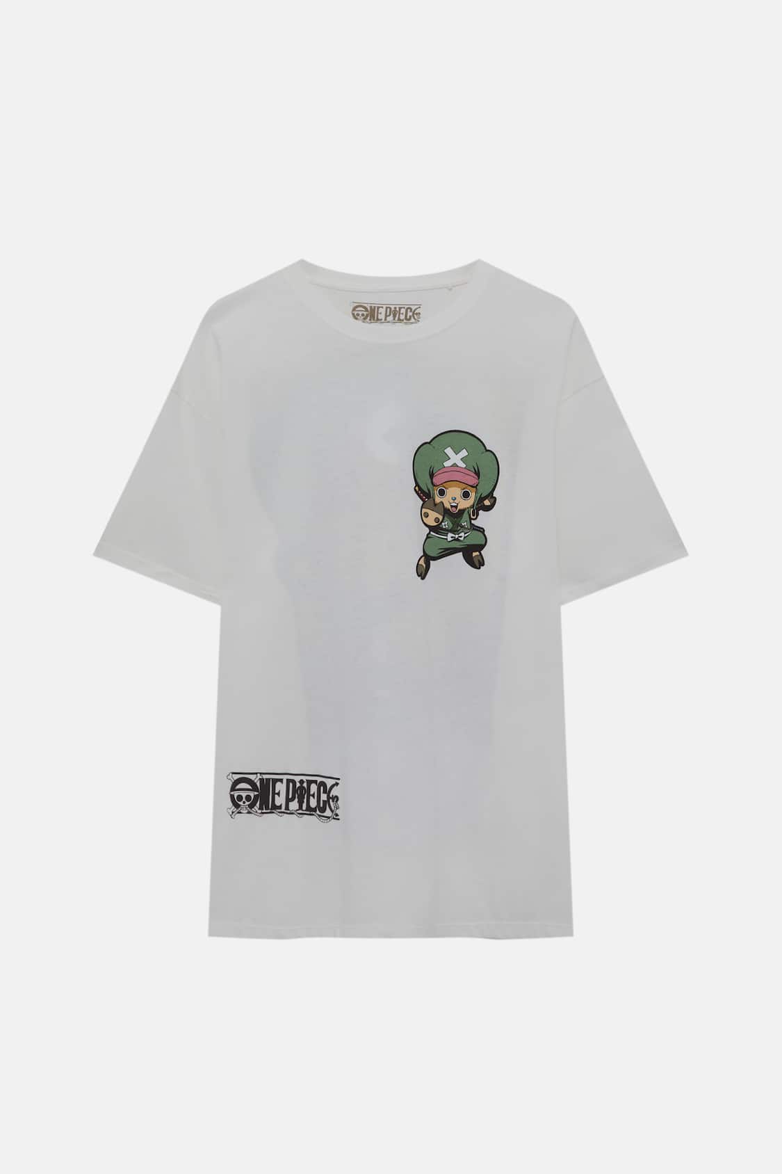 T-shirt One Piece manga curta boxy fit estampado - T-shirts