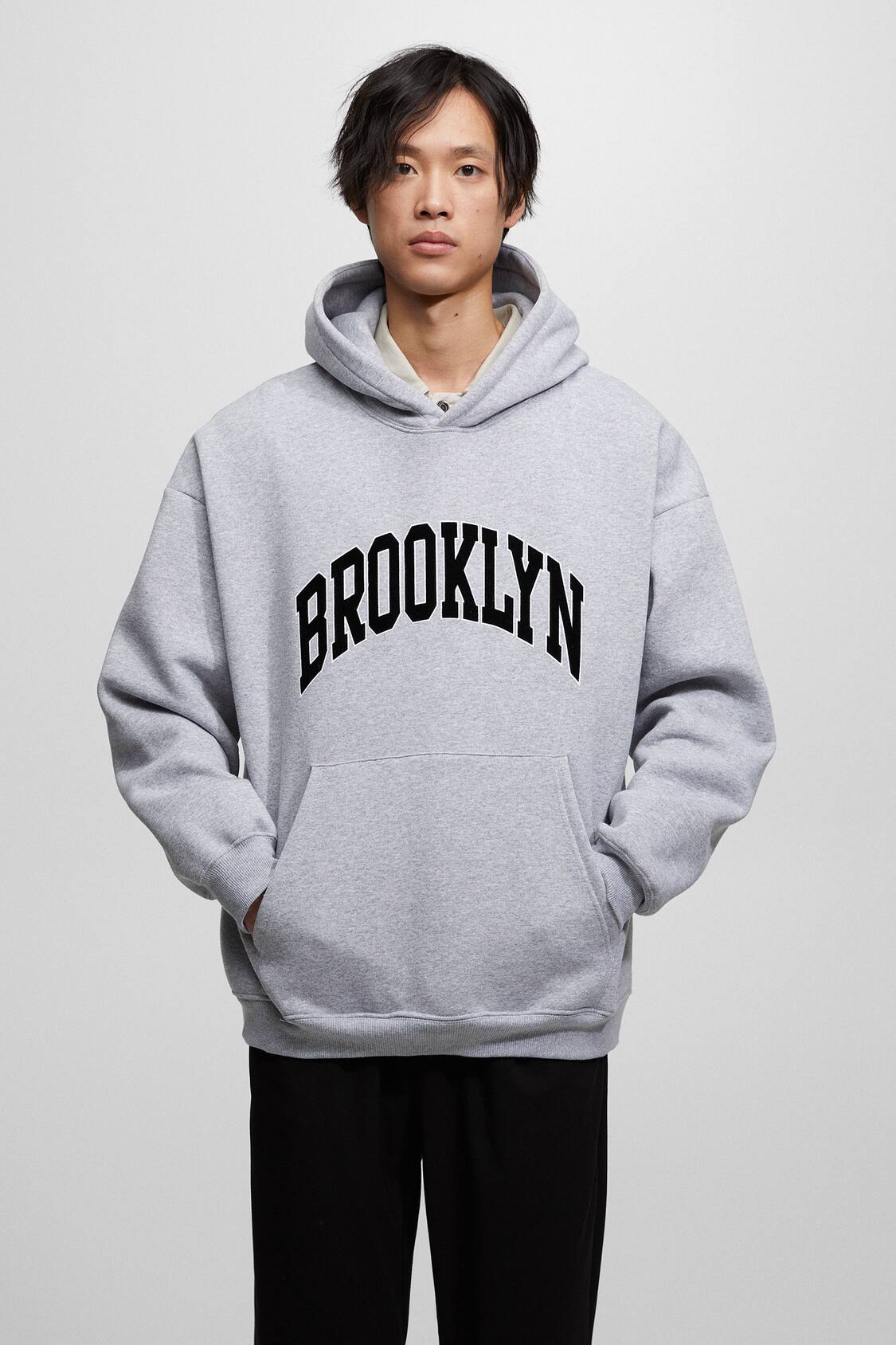 Flocked Brooklyn hoodie