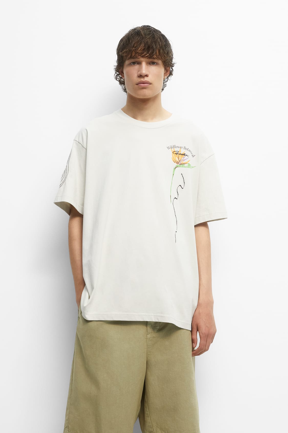 Short sleeve embroidered - pull&bear