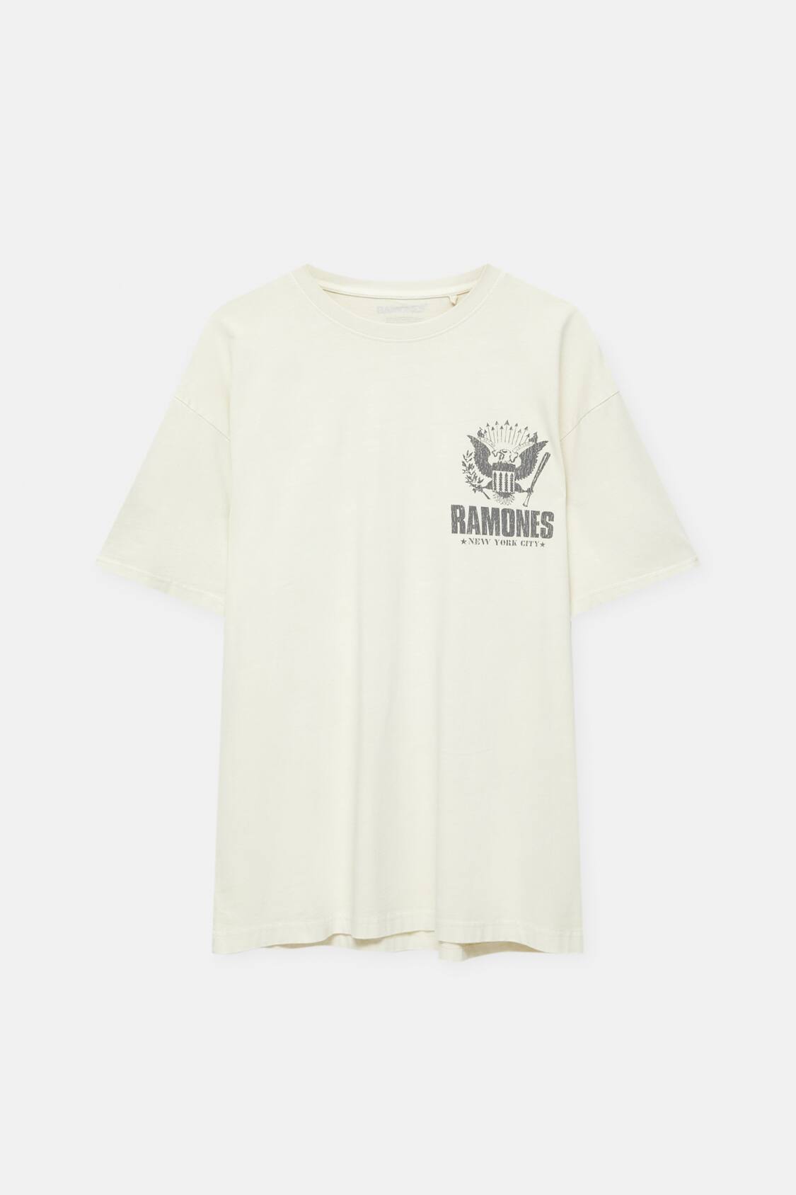 Camiseta blanca - PULL&BEAR