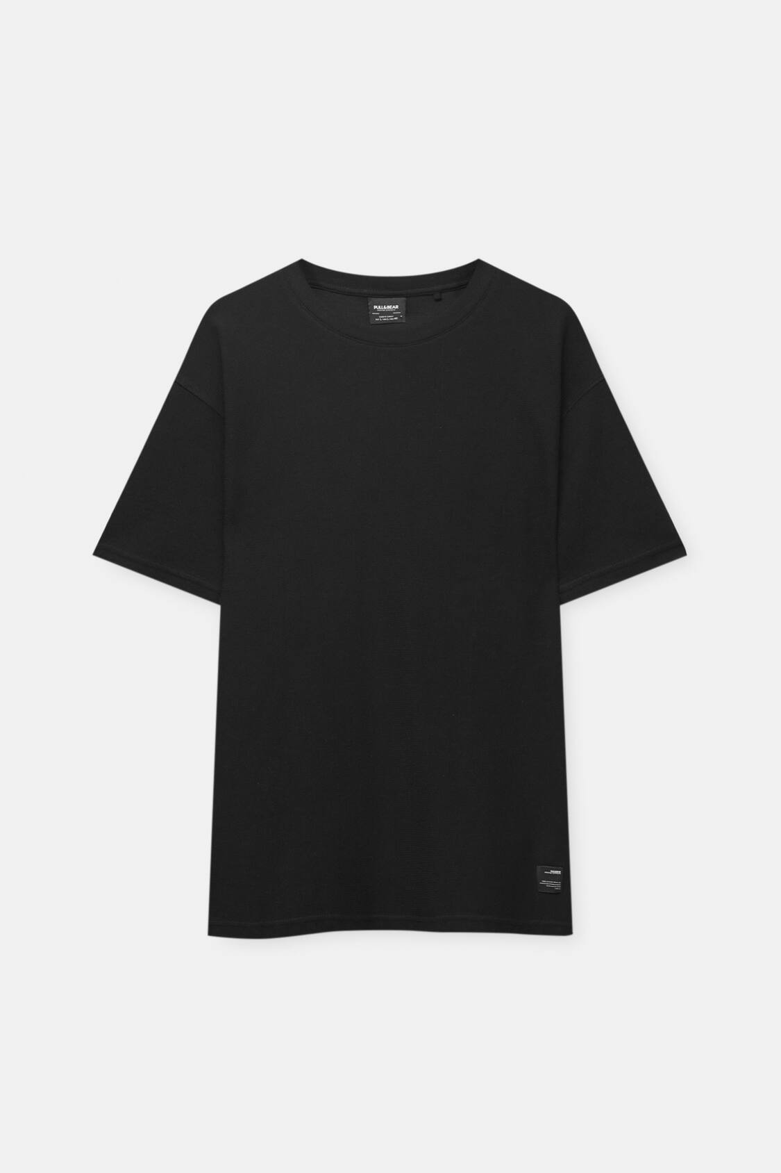 Short Sleeve T-Shirt With Label Detail - Pull&Bear