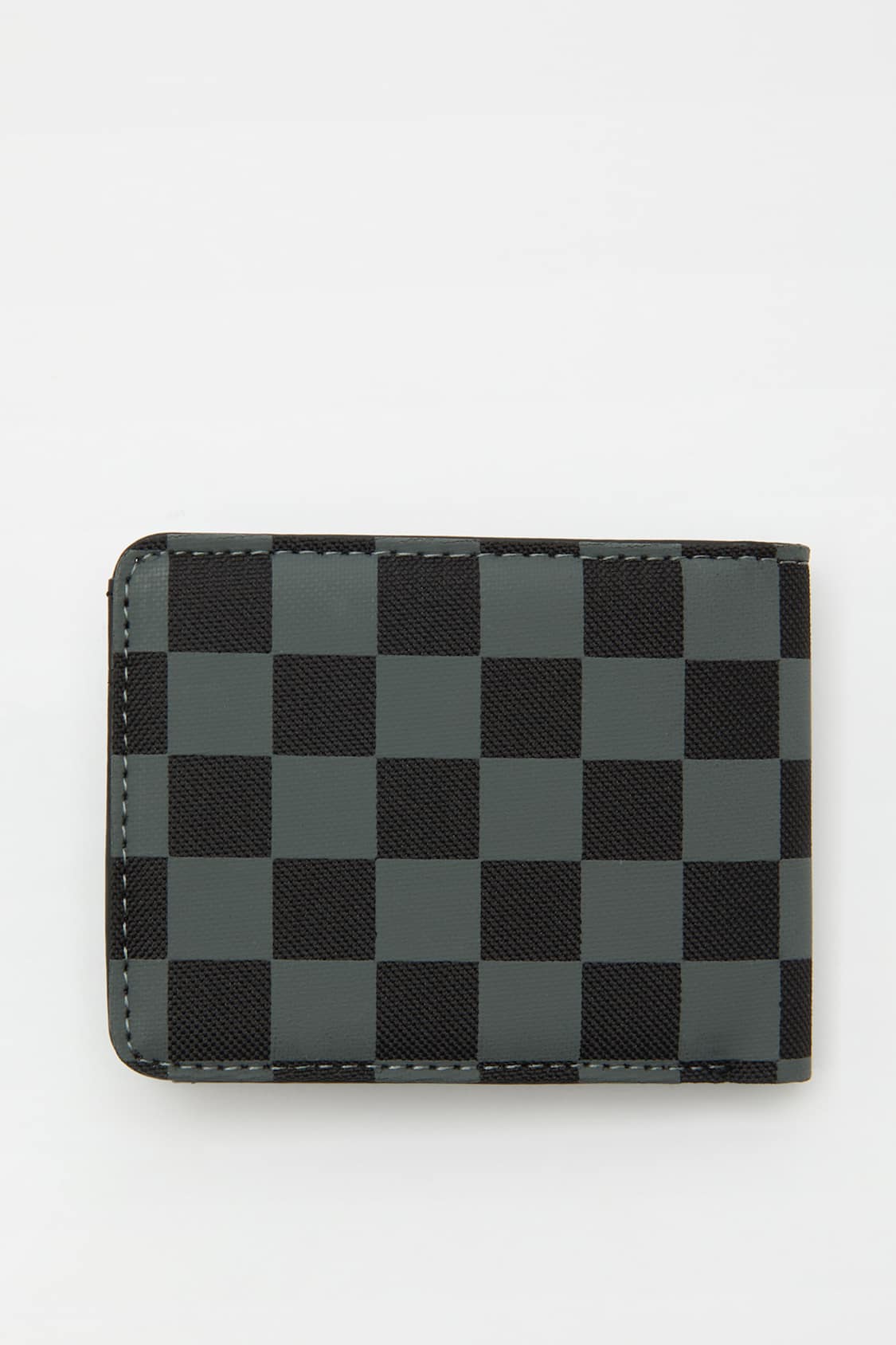 Pull&Bear Men's Multicolor Chequered Faux Leather Wallet