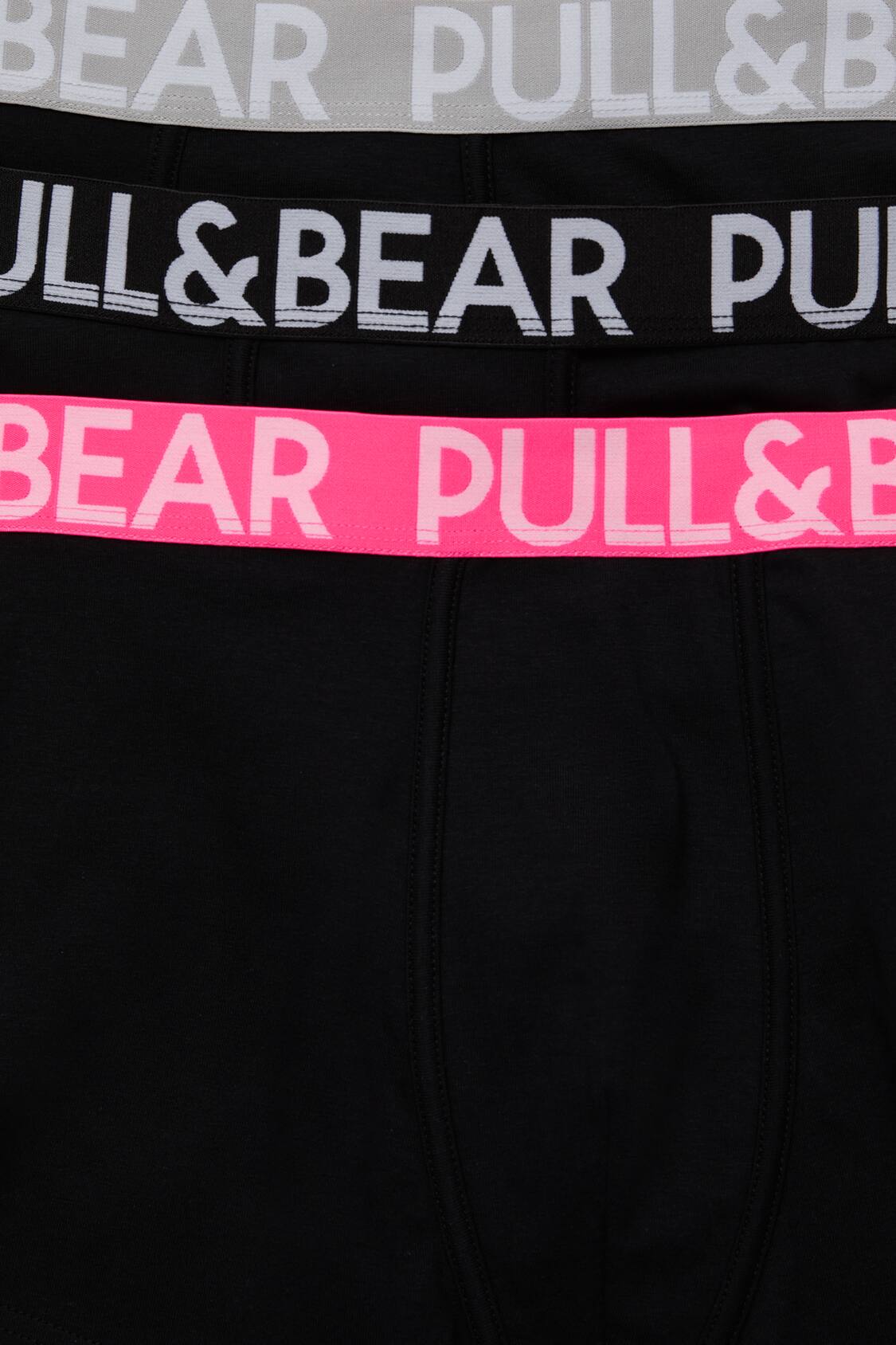 gasolina En detalle mañana Pack 3 bóxers logo Pull&Bear - PULL&BEAR