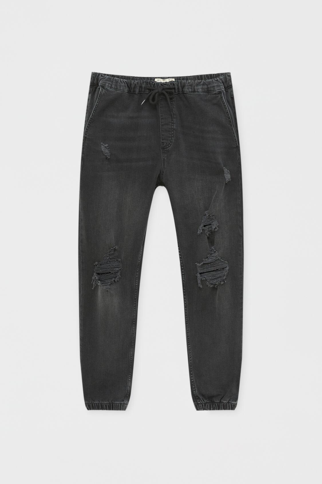 Ripped comfort fit jogger jeans