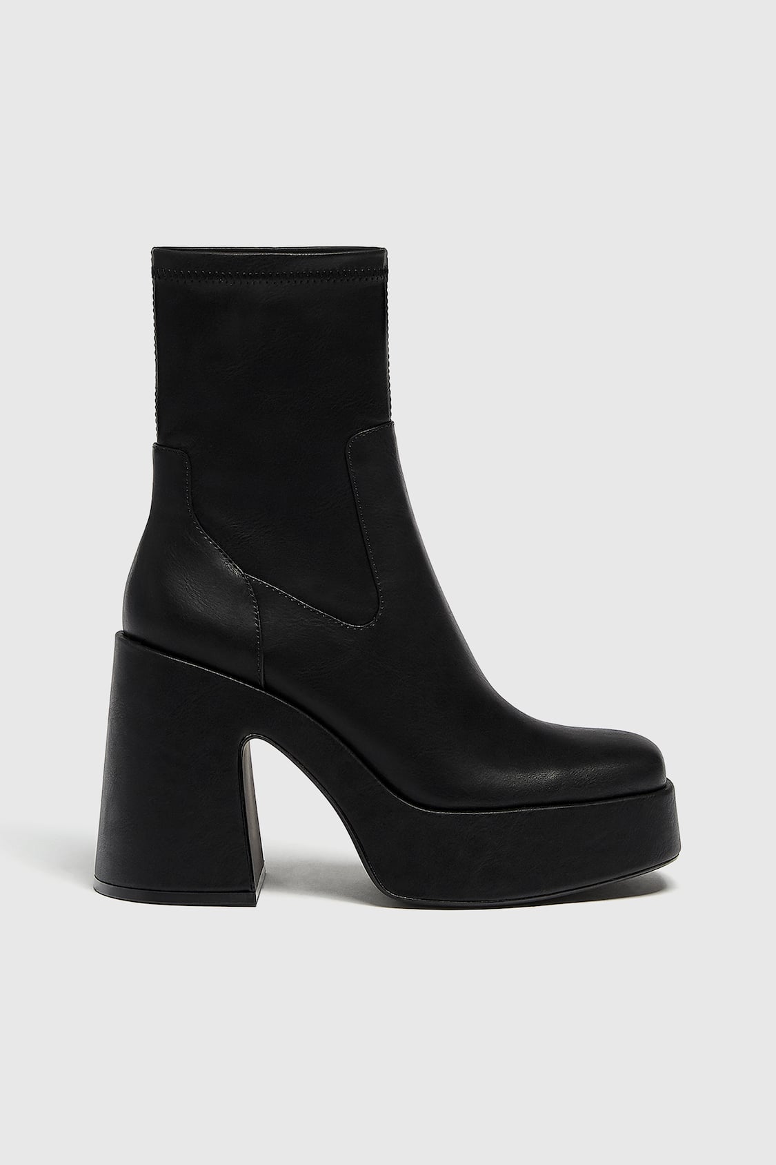 Stretch platform ankle boots - pull&bear
