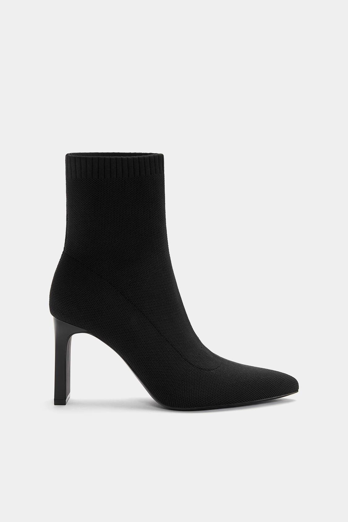 Pull&Bear Women's Stretch Heeled Ankle Boots