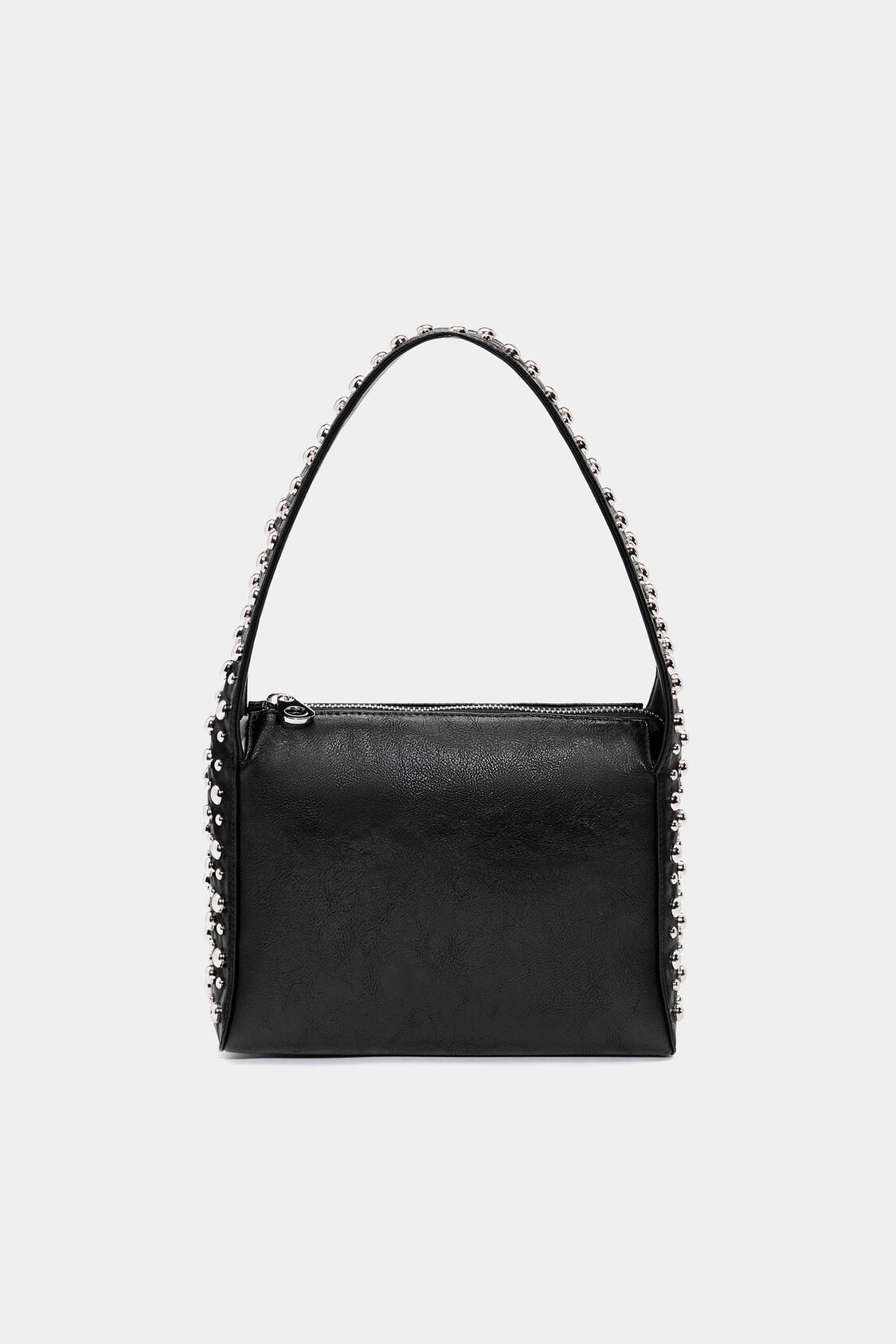 Giorgio Armani Black Beaded Evening Bag