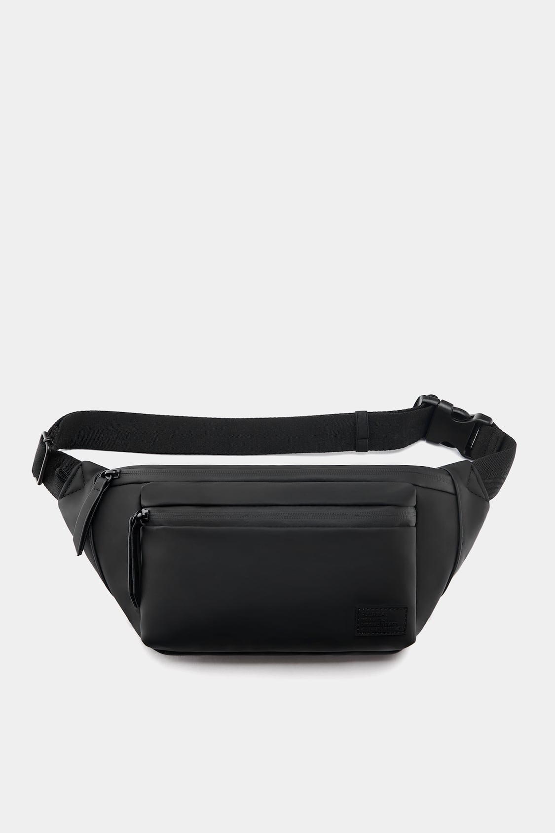 Man Signature Faux Leather Fanny Pack