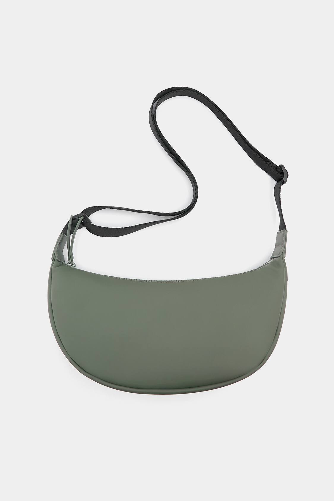 Slouchy Banana Large Leather Crossbody Bag in Black - The Row