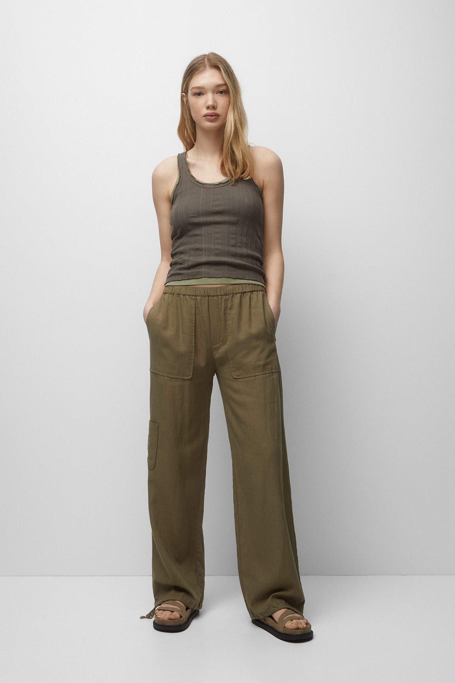 Darted smart trousers - pull&bear