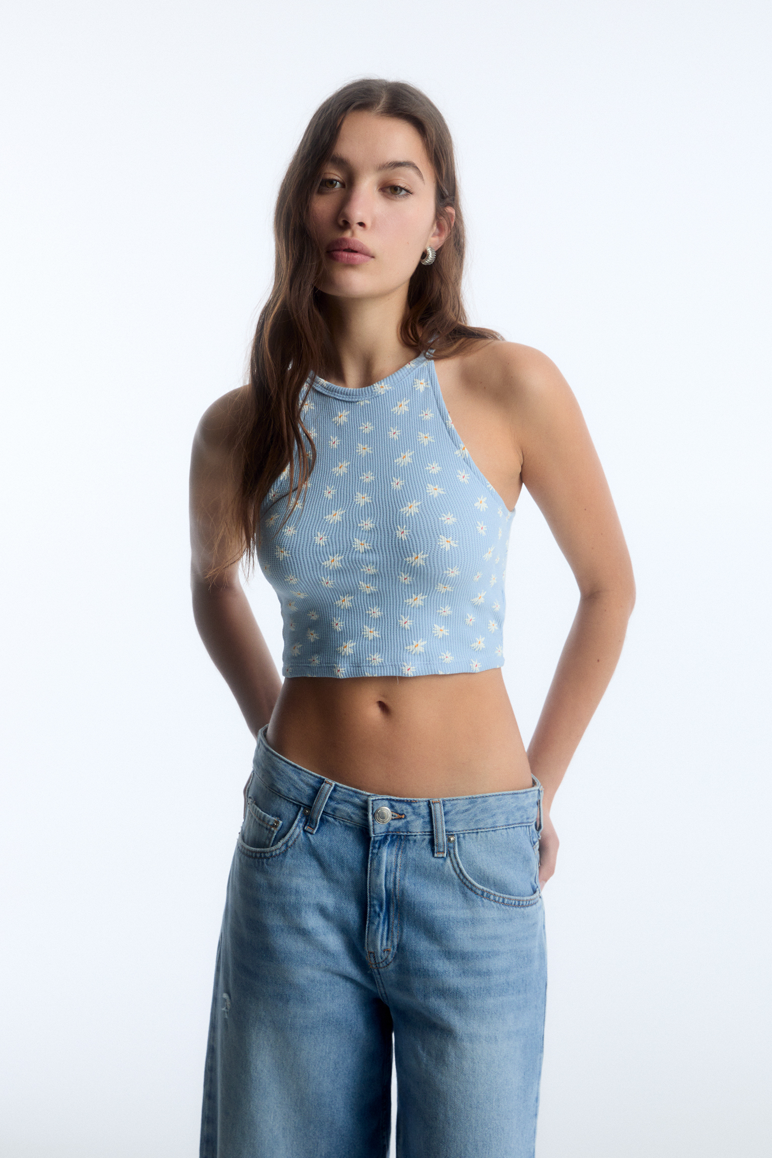 halter neck top pull and bear