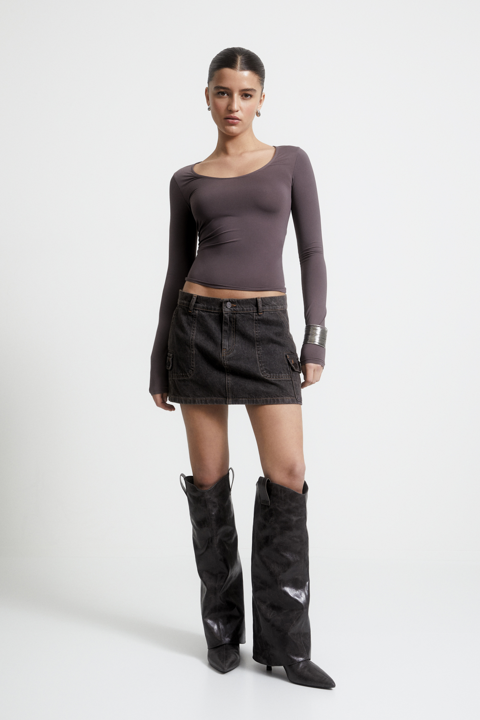 Slim fit long sleeve T-shirt - PULL&BEAR