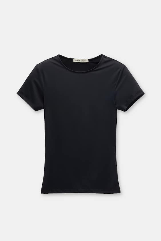 Camiseta Básica Negra Dama.