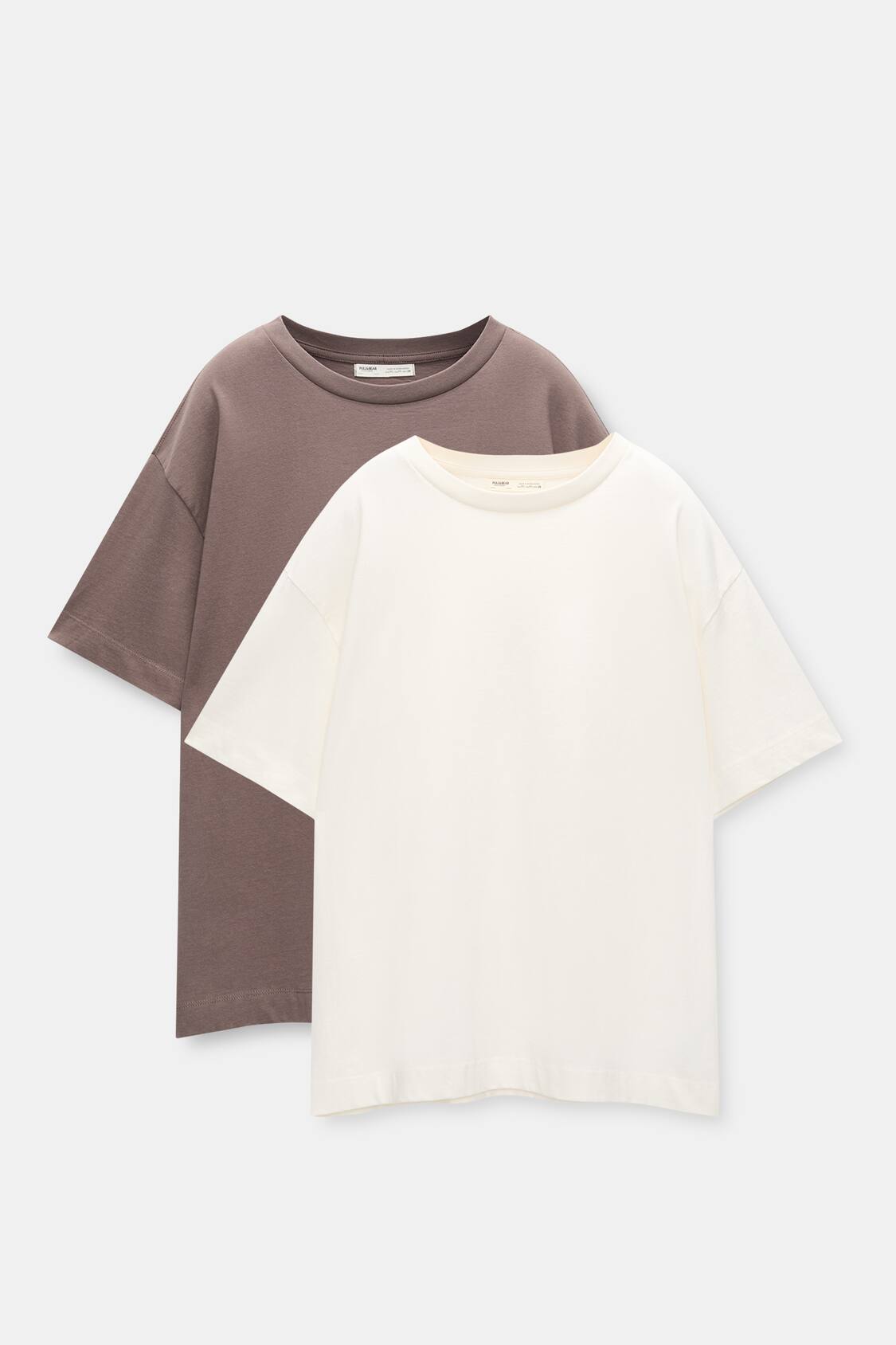 Short sleeve cotton T-shirt with short raglan sleeves