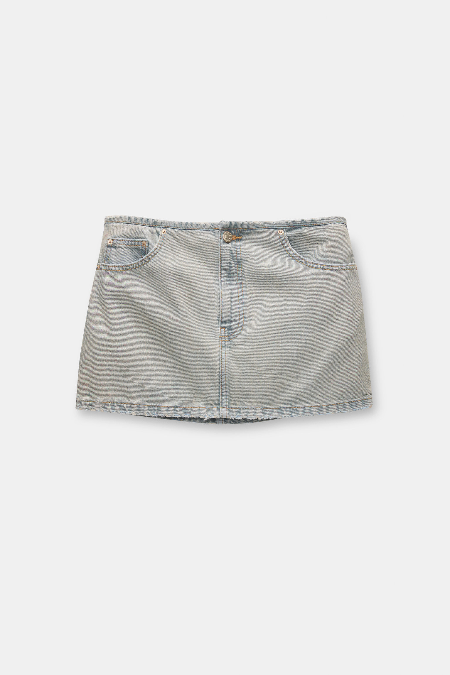 Denim mini skirt - PULL&BEAR