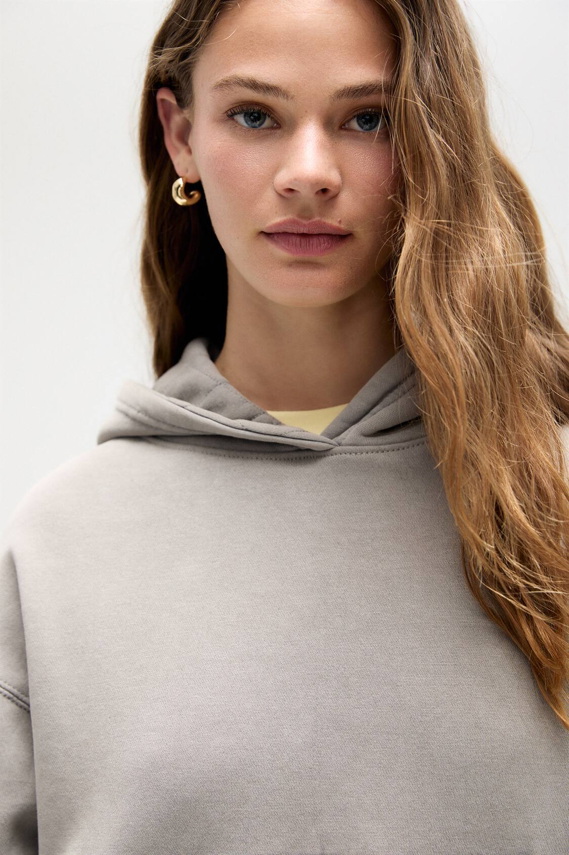 Washed hoodie - PULL&BEAR