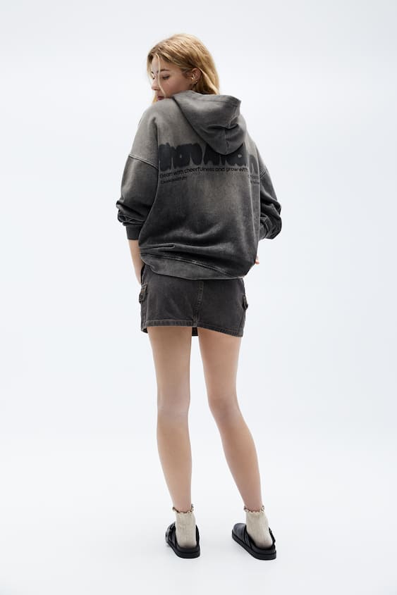 Oversized Printed Hoodie with 40% discount!