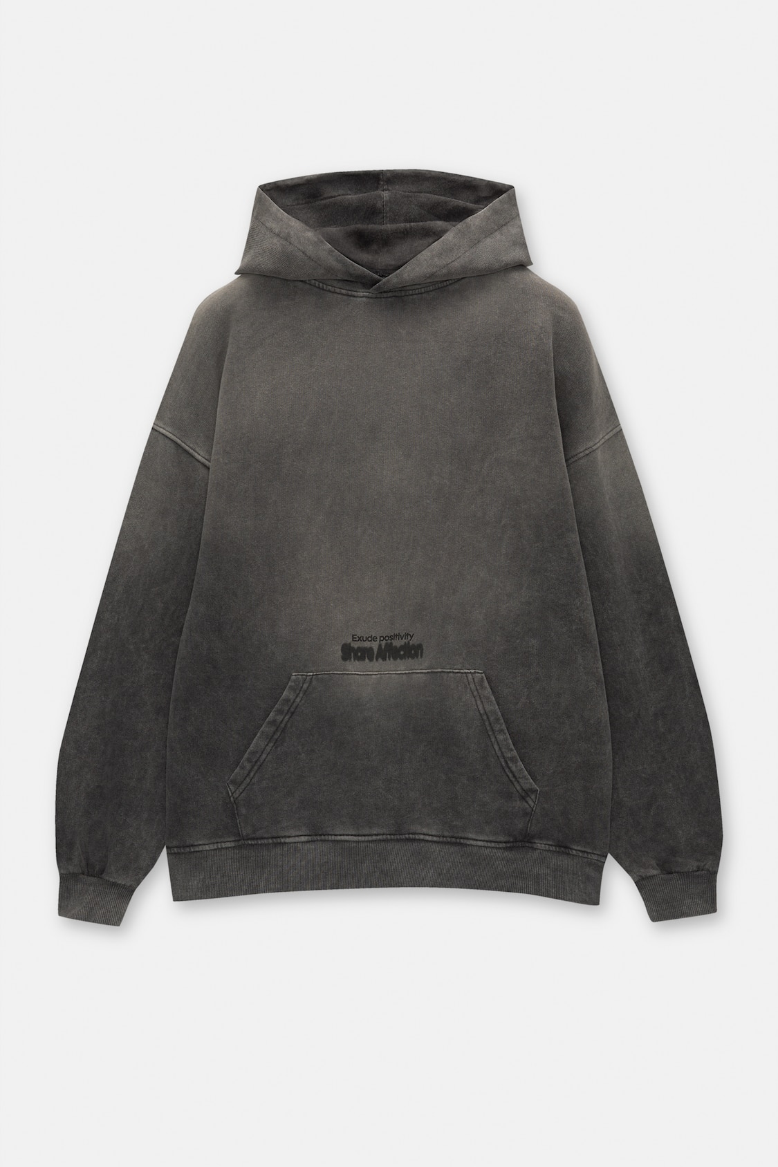 Washed hoodie - PULL&BEAR
