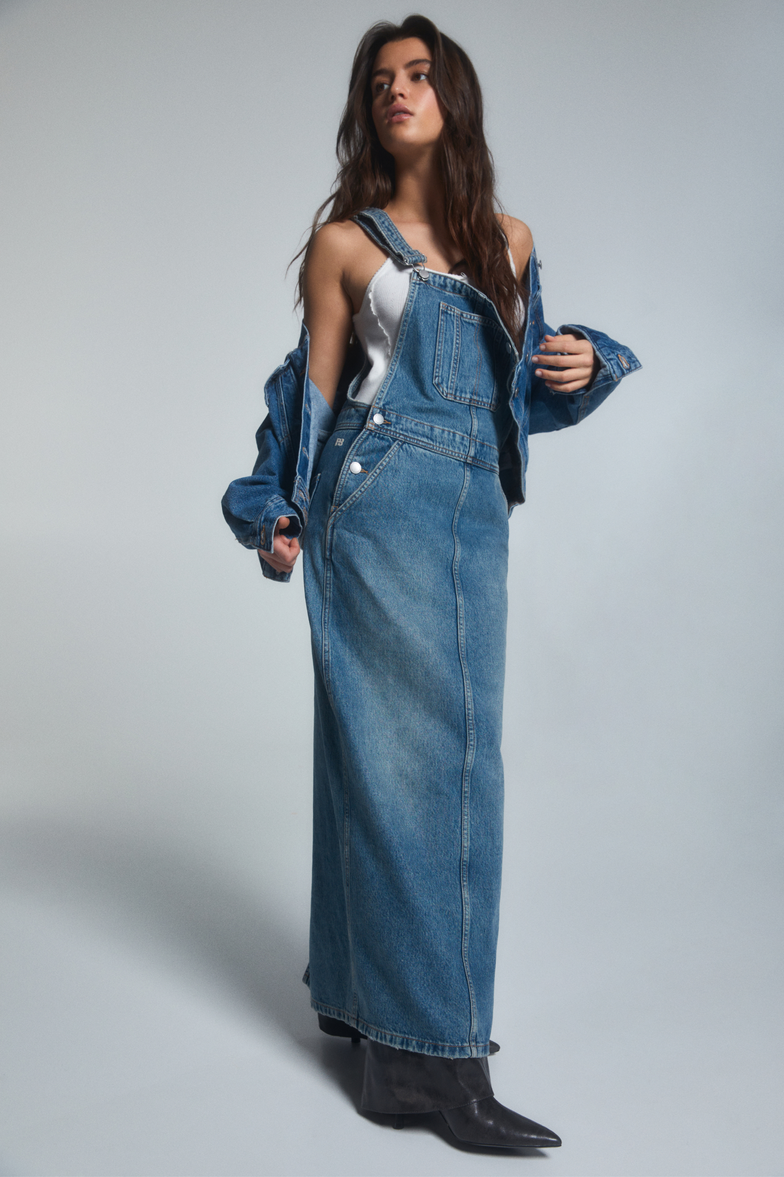 Maternity Dungaree - Maternity Jumpsuit in Blue Denim – The Mom Store