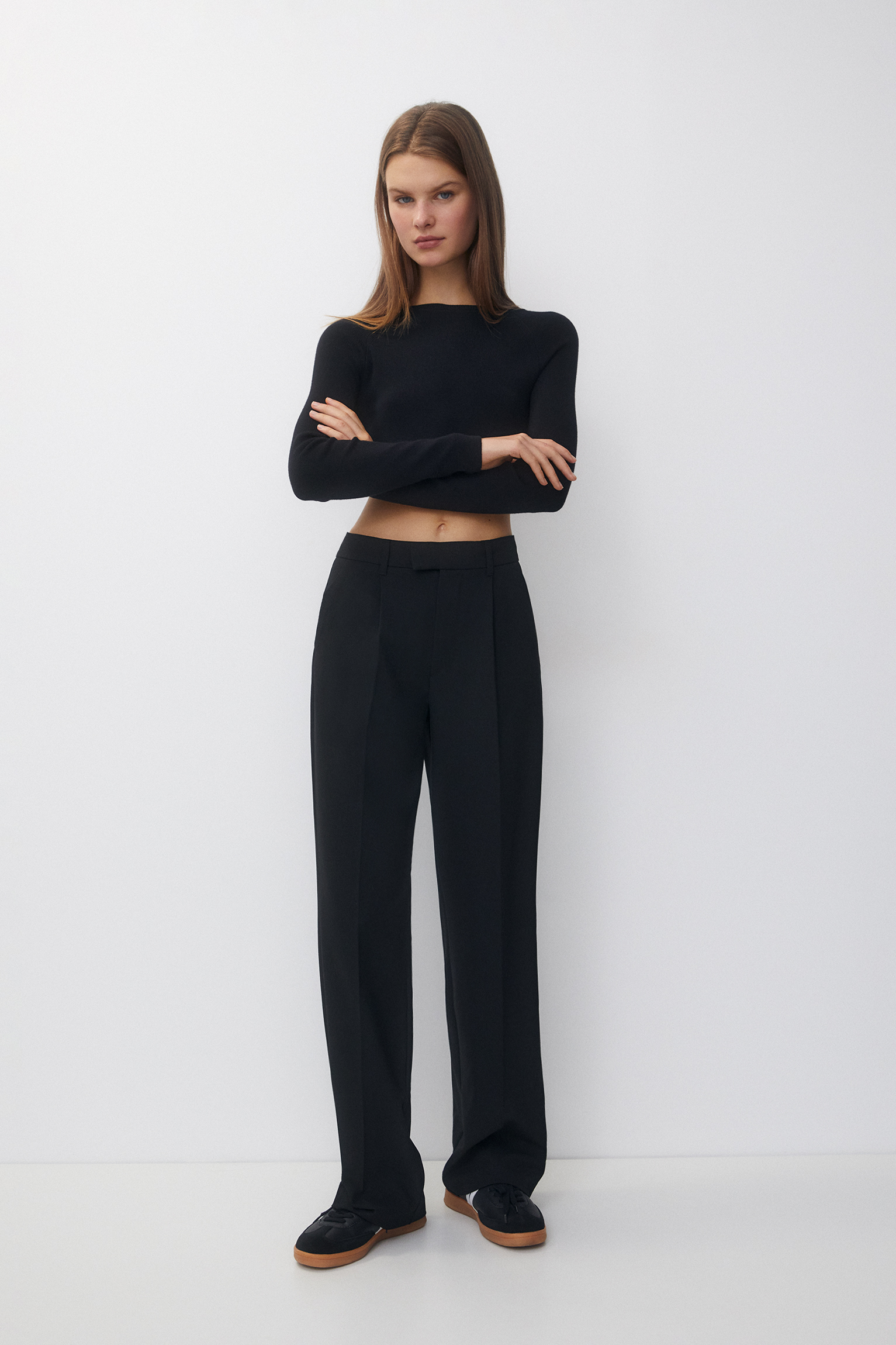 Buy Vetinee 2023 Womens Dress Pants Business Casual High Waisted Wide Leg  Trousers Work Office Pull On Stretch Pants, Black, 12 at Amazon.in