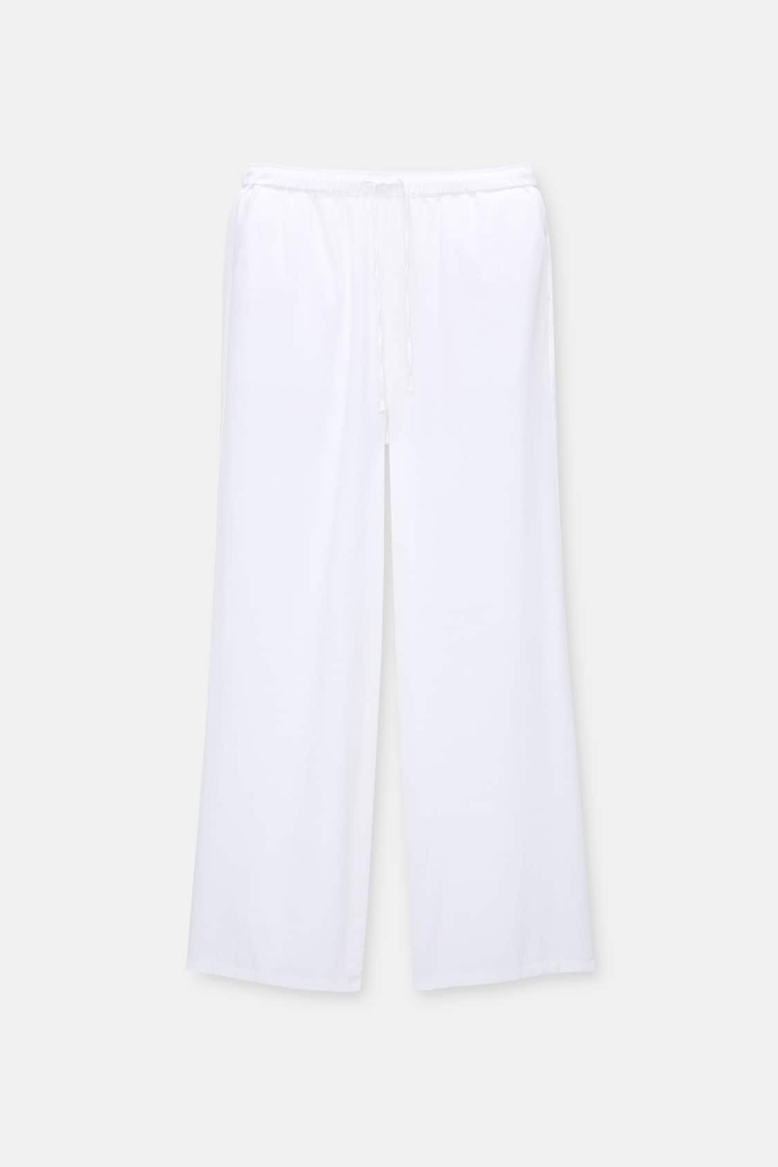 Trousers with an elasticated waistband - PULL&BEAR