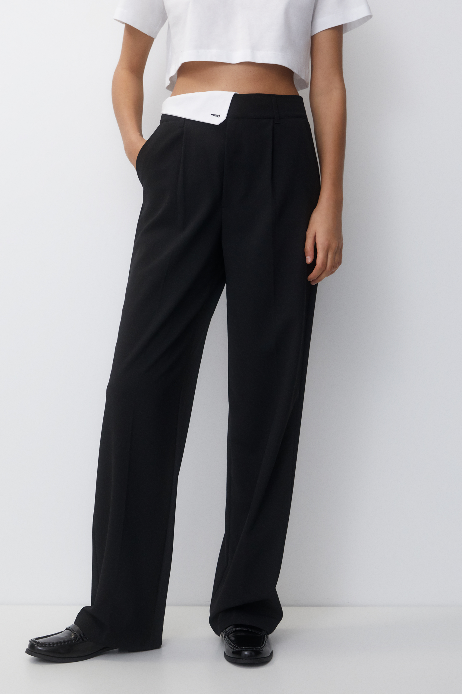 Smart 7/8-length trousers, slim fit in Black | GERRY WEBER