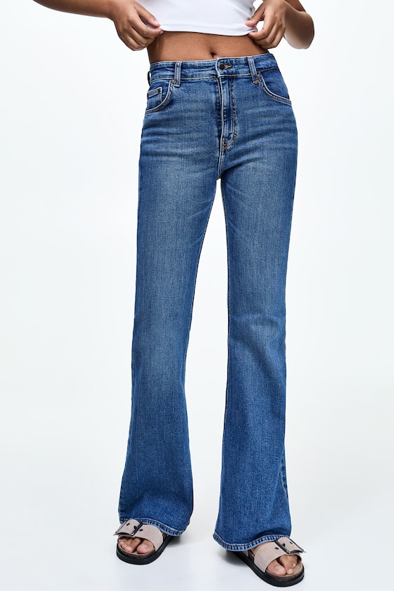 2023 Spring Autumn Womens High Waist Split Flare Jeans Versatile Fashion  Denim Pants Wide Leg Trouser Jeans From Fllourishing, $23