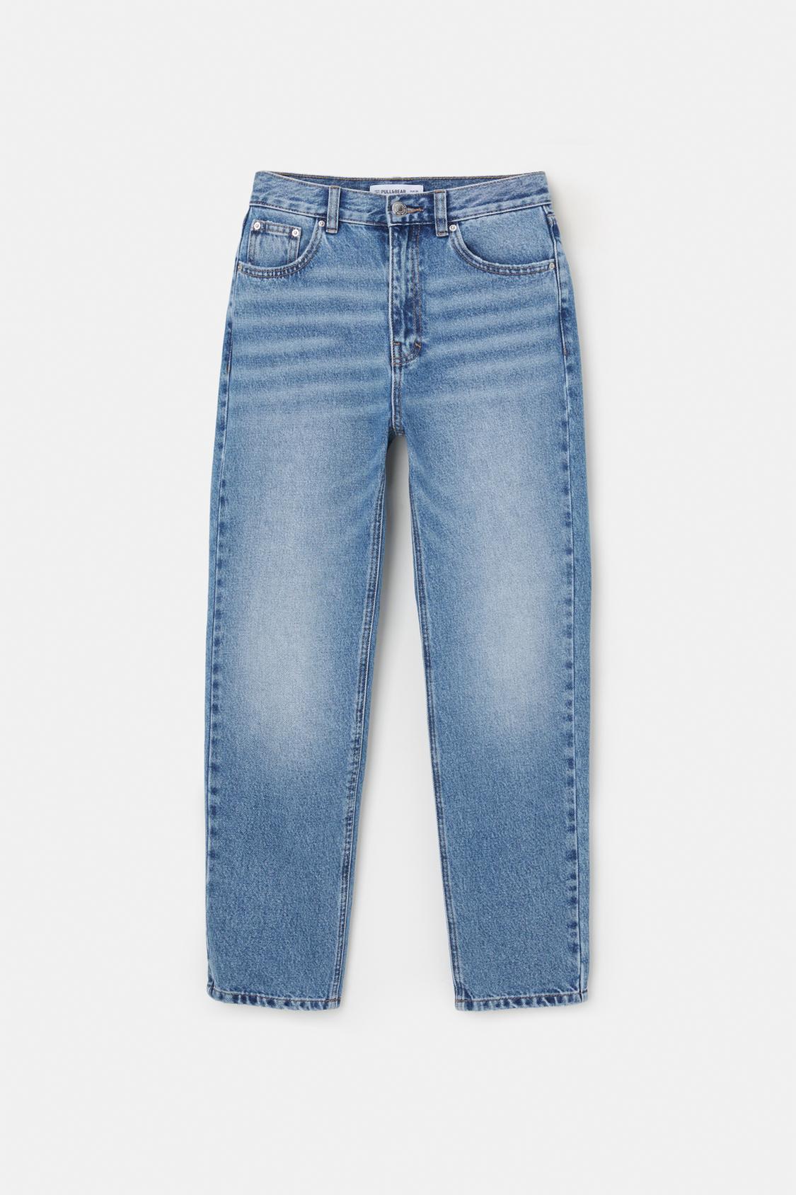 High-waist mom jeans - PULL&BEAR 