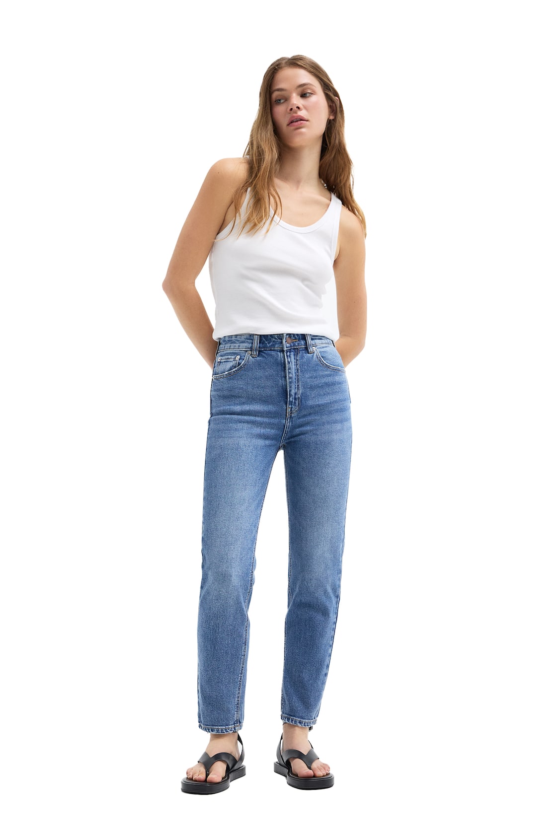 Old Navy — Mid-Rise Boyfriend White Jeans For Women • Jeans blancos para  mujer •