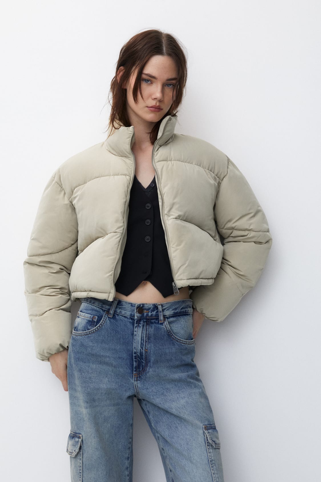 Puffer jackets - Jackets & coats - Clothing - Woman - PULL&BEAR TAIWAN,  CHINA / 中国台湾