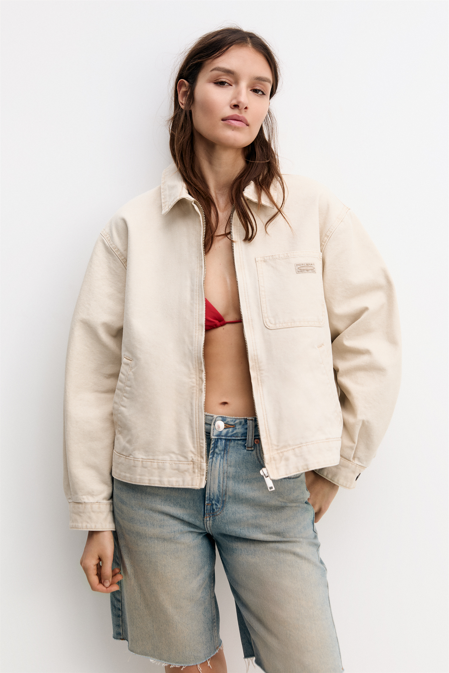 Worker jacket with front pocket - PULL&BEAR