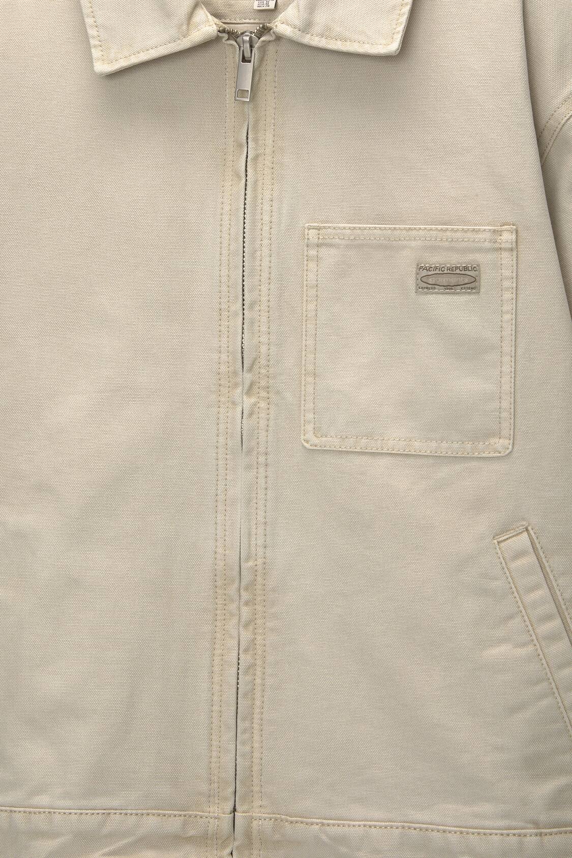 Worker jacket with front pocket - pull&bear