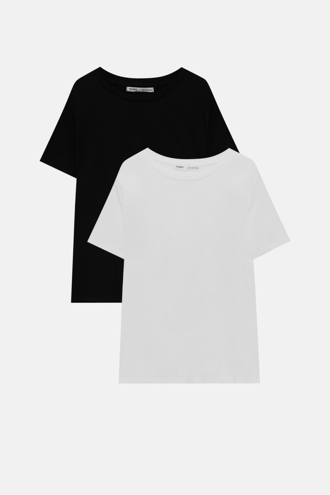 2-pack of basic T-shirts - PULL&BEAR